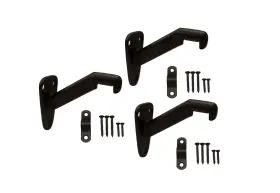 Hb07-003 Qcaa Heavy Duty Handrail Stair Brackets Zinc Die Cast Oil Rubbed Bronze 3 Pack
