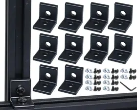 1010 Qijintrid 771077162723 10sets Series Aluminum Extrusion Corner Bracket Connectors 10pcs L