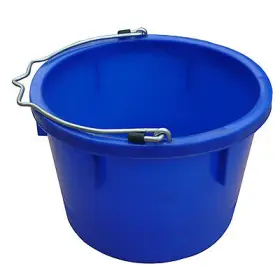 8-qts Qingdao Huatian Hand Truck Mr8qp/fsb-blk Utility Bucket Flat Sided Black Resin