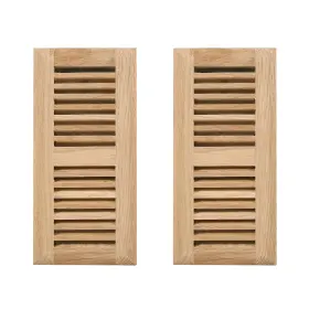 Qixiang 694685669517 2pcs Red Oak Hardwood Drop In Floor Register 4x10 Inch 2 Pcs