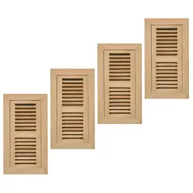 Qx-fm4x10ro-4 Qixiang 4pcs Red Oak Hardwood Flush Mount Floor Register 4x10 Inch With Damper Hig