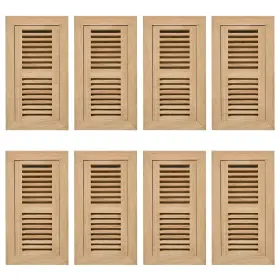 Qixiang Qx-fm4x10wox8 8pcs White Oak Hardwood Flush Mount Floor Register 4x10 Inch With Damper H