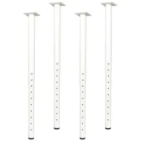 Qlly B0brzwtl95 Adjustable Round Desk Leg 24-40 Inch 60-100cm Home Office Diy Metal Table