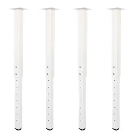 Qlly B0c375lys4 2440 Inch Square Adjustable Metal Table Legs Heavy Duty Sturdy Desk