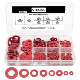 Jf-0003-02 Qteatak 8 Size M2 M2.5 M3 M4 M5 M6 M8 Red Steel Paper Fiber Flat