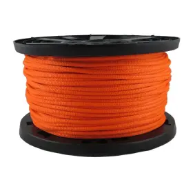 Quality Nylon Rope 804879559764 1/4 Inch Neon Orange Dacron Polyester - 500 Foot Spool