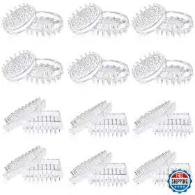 B0d3c5jlgb Queekay 24pk Carpet Protector Spiked Caster Cups - Round And Square Furniture Coas
