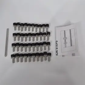 Rg03 Railingo 40 Pack Invisible 1/8 Inch Cable Railing Kit For Metal Post Anchors Black