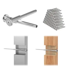 Rg067-50 Railingo 50pack 1/8 Inch Invisible Cable Railing Kit T316 Stainless Silver