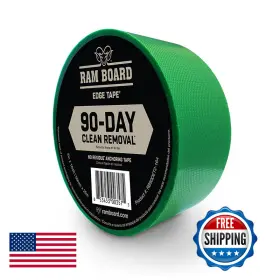 Ram Board B0973mbh8z Edge Tape - 90-day Clean Removal No Residue Anchoring 2 X