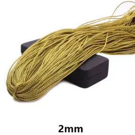 F521 Rapidroo-shop 445040253222 5 Meters 2/3/4/5/6mm Gold/silver Color Braided Rope Diy Accessories For The Prod