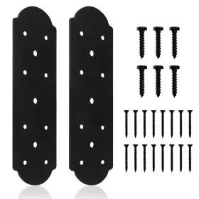 Vlrt022-a2bk Rasugarlary Spus I Shape Steel Flat Bracket 2 Pcs 10 Inch X 3 Fixing Mending Plates Black F