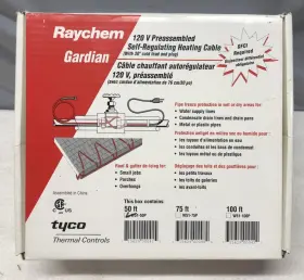 W51-50p Raychem 715629000415 Tyco 120 V Self-regulating 50ft Heating Cable Freeze Protection