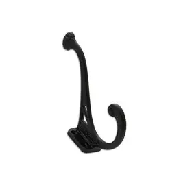 8383blk Rch Supply Company Iron Acorn Double Arm Hook 3.7 Inch Black