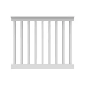 73019543 Rdi T-top Level Rail Kit 4ft L X 42 Inch H Square-balusters Aluminum/vinyl In White