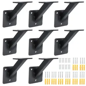 Realplus 617256316597 Handrail Brackets For Staircase Heavy Duty Steel Stair Railing Brack