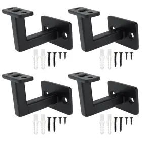 Yc-120-b4u Realplus Handrail Brackets For Indoor Stairs Heavy Duty Steel Square Staircase
