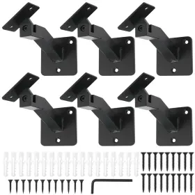 Ym-08-06 Realplus Muzata 50 Pack 1/8 Inch Black Cable Railing Hardware Kit Hand Swage Threaded Stud