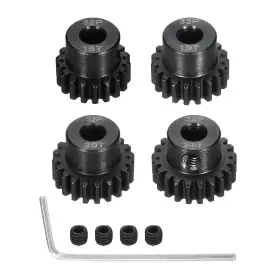 Ref240920we000425 Rebower 4pcs 32p Steel Pinion Gear Set 18t 19t 20t 21t For 5mm Shaft Hardened P