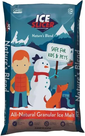 Redmond 758364500161 Ice Slicer - Melt Salt Kid And Pet Safe Deicer All-natural 25lbs