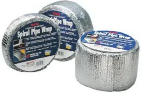 Spw0202506 Reflectix Inc Pipe Wrap Insulation Foil Standard Edge 2- Inch X 25-ft