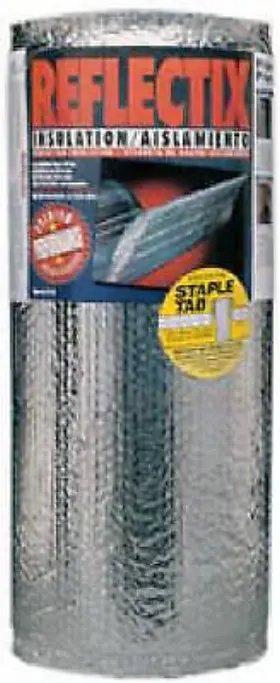 St24025 Reflectix Inc Reflective Insulation Double Bubble Foil Staple Tab 24- Inch X 25-ft