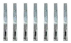 3632102 Reliabilt Qty 7 Mending Plate Brace Zinc Plated Steel - 12 Inch 304.8mm
