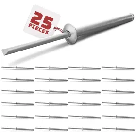 Reluen 722453536508 25pcs Large Head Pop Rivets Aluminum - 3/16 Inch X 1-1/2 Dome... Fast Ship