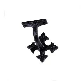 Renovators Supply Manufacturing 096962363901 Black Cast Iron Stair Handrail Bracket Powder Coat Fi