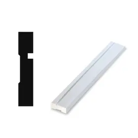 3528-2-2 Reso Door Casing/molding 5/8 Inch X3.5 X28 Finger Joint Split Resistant White Wood