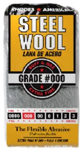 10121000 Rhodes American Steel Wool Pads #000 Extra Fine 12-pk. -