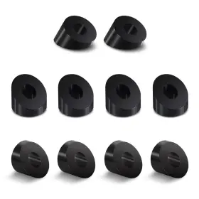 Yws-d02 Riayer 10 Pack 1/4 Inch 30 Degree Black Angle Beveled Washer T316