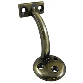 22820abv Richelieu 062703998848 Hardware Handrail Bracket 3 1/8-in 79 Mm Holes Antique Brass