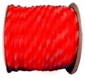 302641tv Richelieu Polypropylene Rope Solid Braid Red 5/8 Inch X 200 Ft. -