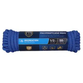 643621 Richelieu Polypropylene Rope Diamond Braid 32 Strand 1/2 Inch X 50 Ft. -