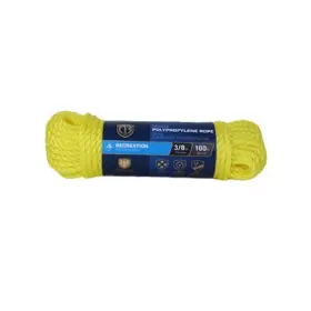 643701 Richelieu Twisted Polypropylene Rope Yellow 3/8 Inch X 100 Ft. -