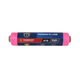 644031 Richelieu Nylon Mason Line Twine Twisted Pink #18 X 260 Ft. -