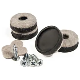 23090tv Richelieu America Ltd Furniture Glides Felt Round Screw-on 1- Inch 4-pk