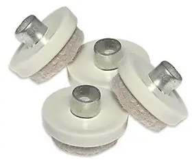 23178tv Richelieu America Ltd Furniture Glides Nail-on With Adhesive Tan Round 1- Inch 8-pk