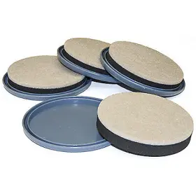 23245tv Richelieu America Ltd Furniture Glides 2-in-1 Convertible Felt/plastic 3.5 - 4- Inch 8-pk. -23245tv