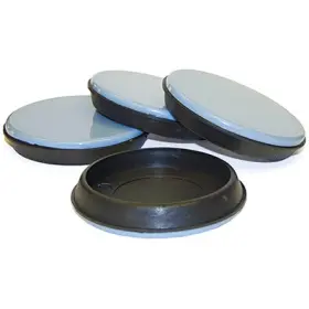 23302tv Richelieu America Ltd 5 Pack Furniture Sliding Cups Round Gray Blue 2-3/4x11/16- Inch Id 4-pk