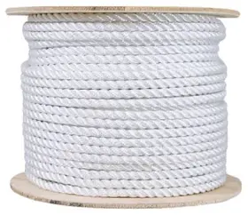 300451tv Richelieu America Ltd. Nylon Rope Twisted White 1/4- Inch X 600-ft. -300451tv