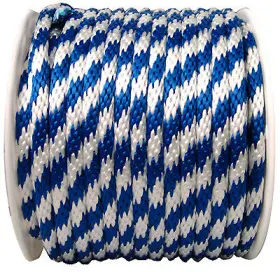 300511tv Richelieu America Ltd. Polypropylene Rope Solid Braid Blue/white 5/8- Inch X 200-ft. -300511tv