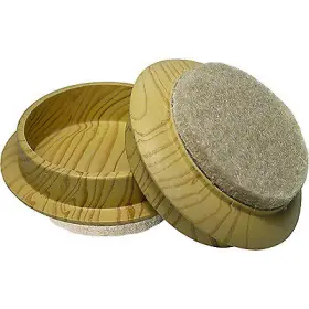 31967tv Richelieu America Ltd Furniture Cups Wood Grain Felt Base 1-3/4- Inch Id 4-pk