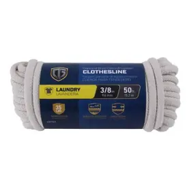 641911 Richelieu America Ltd. 6 Pack Clothesline Pvc Diamond Braided Cotton 3/8- Inch X 50-ft