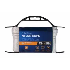 642161 Richelieu America Ltd. Nylon Rope Solid Braided White 1/8- Inch X 100-ft