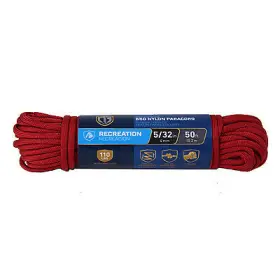 642631 Richelieu America Ltd. 12 Pack Paracord 550 Nylon Rope Red 5/32- Inch X 50-ft