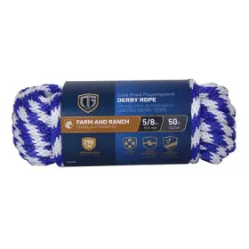 643811 Richelieu America Ltd. Polypropylene Derby Rope Smooth Braided Blue 5/8- Inch X 50-ft. -643811