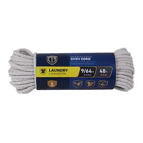 643981 Richelieu America Ltd. 12 Pack Sash Cord Smooth Braided Cotton 9/64- Inch X 48-ft