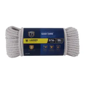 643991 Richelieu America Ltd. 12 Pack Sash Cord Smooth Braided Cotton 3/16- Inch X 50-ft
